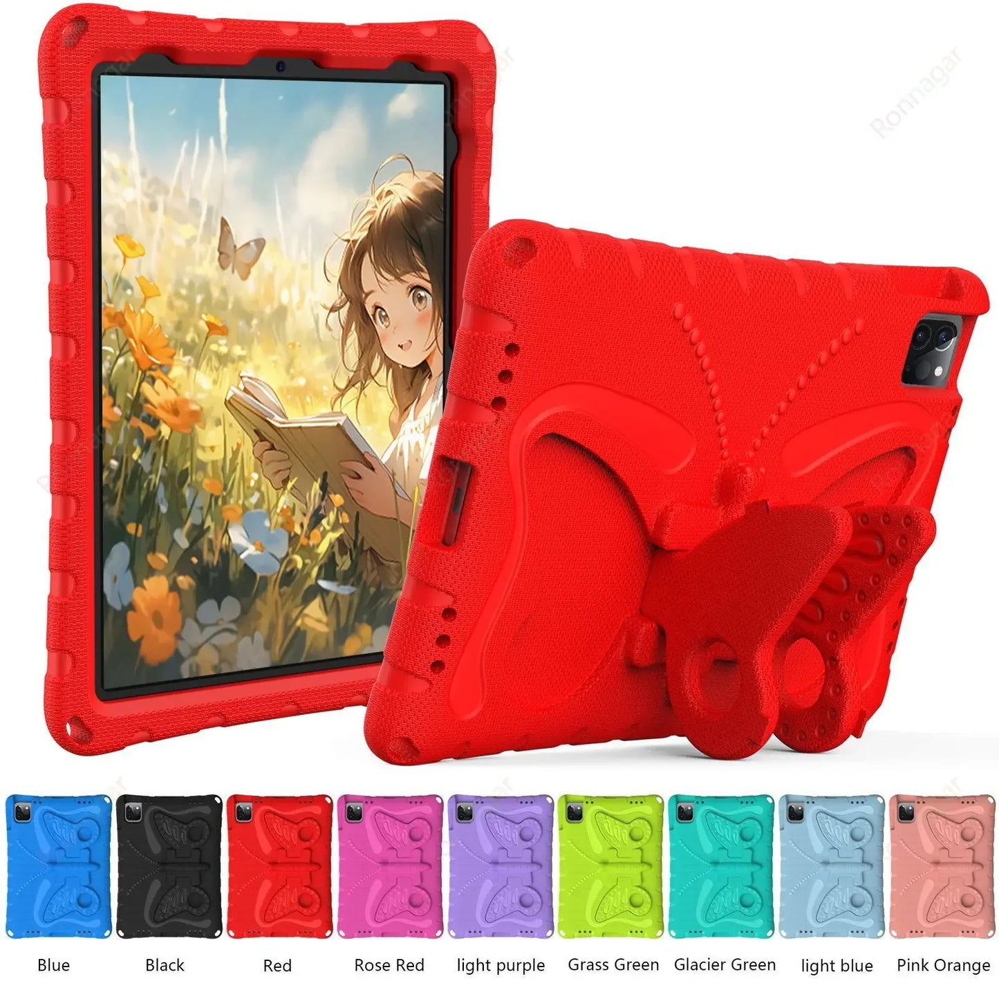 3D EVA Butterfly Case for iPad Air 11 Inch M2 2024 Pro 11 M4 iPad 10.2'' 7 8 9 10th Gen iPad Air 4 5 6  Mini 1 2 3  4 5 6 7 Case