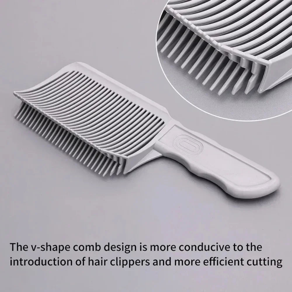 1pcs Hair Combs Blending Fades Comb Men Styling Arc Flat Comb Supplies Utility  Positioning Get A Haircut Styling Tools - KiwisLove