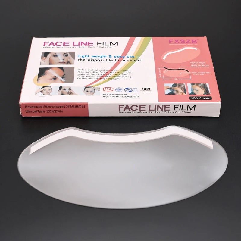 50/100 PCS Disposable Shield Safety Face Shield Microblading Protective Shower Eye Shields Masks for Hairspray Salon Supplies