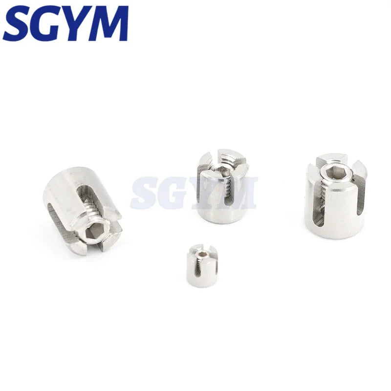 1Pcs M3/M4/M5/M6/M8 90 Degree Angles Marine Grade Stainless Steel 316 Wire Rope Trellis Systems Green Wall Cross Clip Rope Clamp