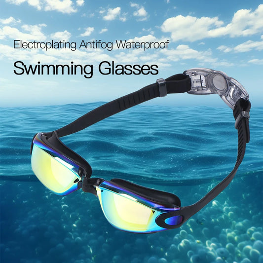 Swimming Goggles Professional Waterproof Swim Eyewear Glasses Anti-fog 100% UV Protection No Leaking For Adult Men Women Youth