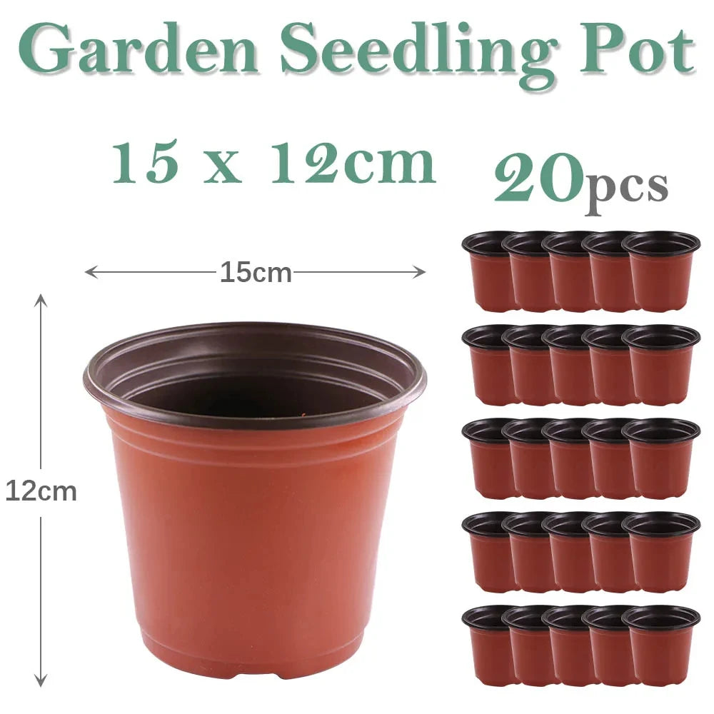 Garden Plant Pot Flowerpots Nursery Seed Starting Lightweight Breathable Maintain Humidity Flower Vegetable in 6 sizes Container