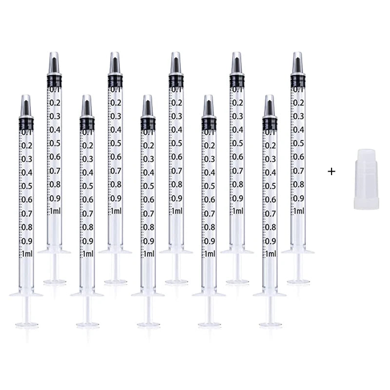 1/5/10/20pcs Plastic Syringes Hydroponic Measure Perfume Rinse Disposable Sampler Injector Measuring Injection Syringe