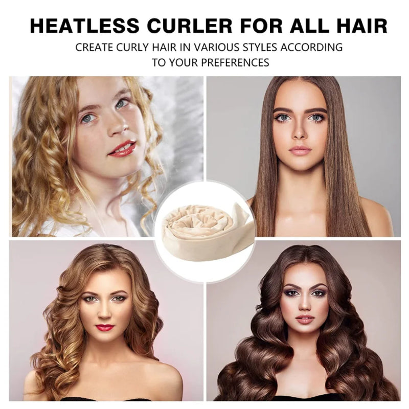 Heatless Curling Rod Headband No Heat Hair Curlers Lazy Hair Rollers Sleeping Soft Curl Bar Wave Formers DIY Hair Styling Tools - KiwisLove