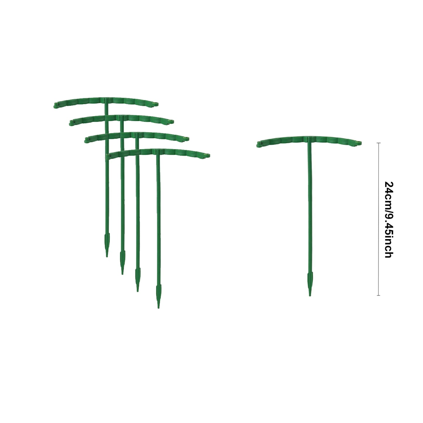 4/8PCS Plant support pile, semi-circular plant support ring, plastic plant cage, flowerpot, climbing grid frame