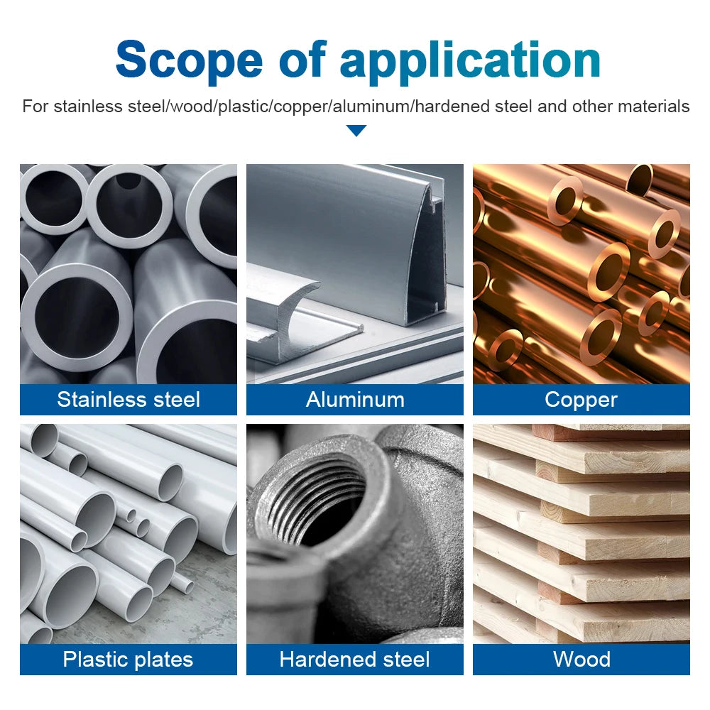 NINDEJIN External Deburring Chamfer Tool Drill Bit Burr Remover Tool HSS Hexagon Shank for Copper Aluminum Steel - KiwisLove