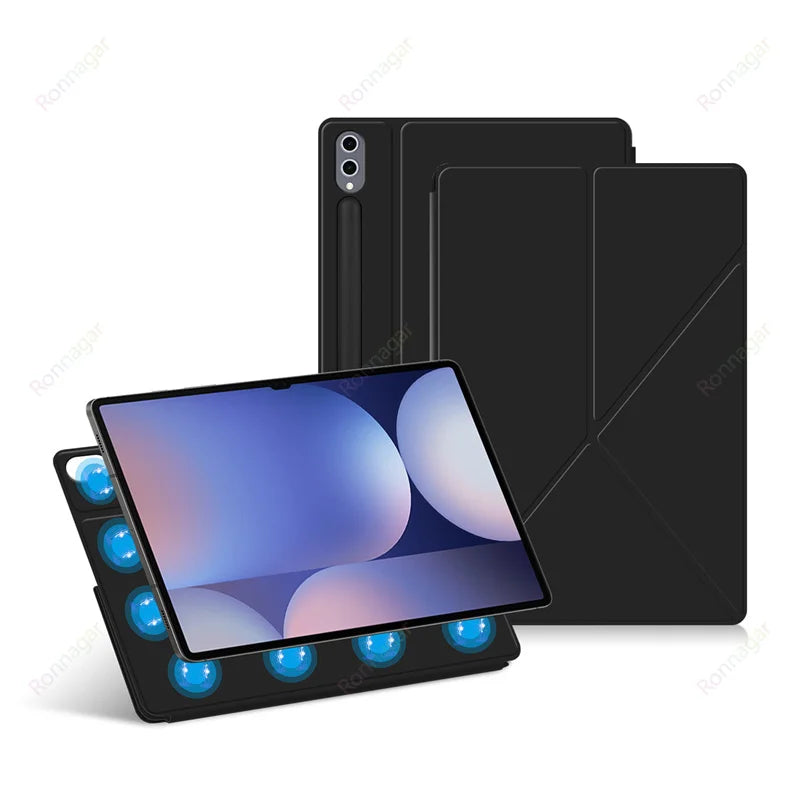 Magnetic Tablet Case For Samsung Galaxy Tab S10 FE Plus 13.1 2025 X620 X626b S10 S9 S8 S7Plus 12.4 11 S10 S9 S8 Ultra 14.6 Cover