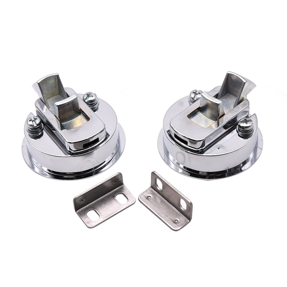 1/2/4pcs RV Boat 2 inch/50mm Flush Door Pull Hatch Slam Latch Marine Deck Cabinet Hardware for RV Yacht Latch - KiwisLove