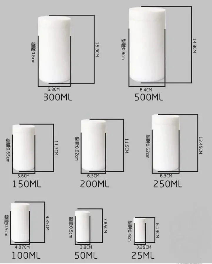 5ml 10ml 15ml 25ml 50ml 100ml 150ml 200ml 250ml 500ml PTFE Chamber In Hydrothermal Synthesis Autoclave Reactor Lined Vess - KiwisLove