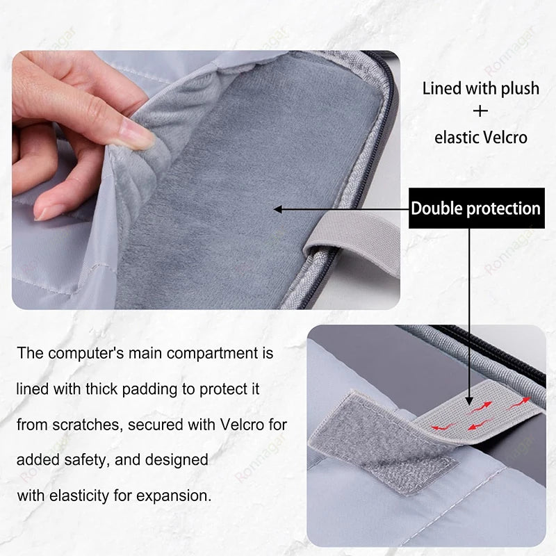 Laptop Sleeve for 13-inch New MacBook Air M4/A3240 2025 M3/A3113 M2/A2681 M1/A2337 A2179 A1932 for MacBook Pro M2/A2686 M1/A2338