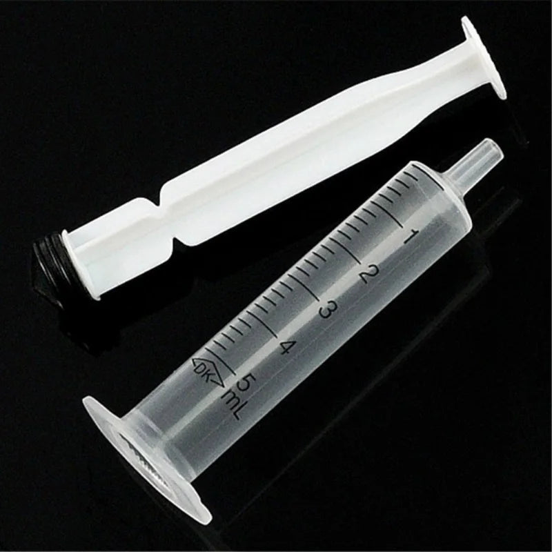 10x Disposable Plastic 5ml Injector Syringe No Needle for Lab Nutrient Measuring Small Pet Food Feeder (Without needle) - KiwisLove