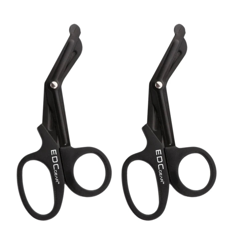 2/5PCS Medical Rescue Scissors Plastic Handle Stainless Steel Wound Gauze First Aid Scissors Practical Outdoor Nurse Scissor