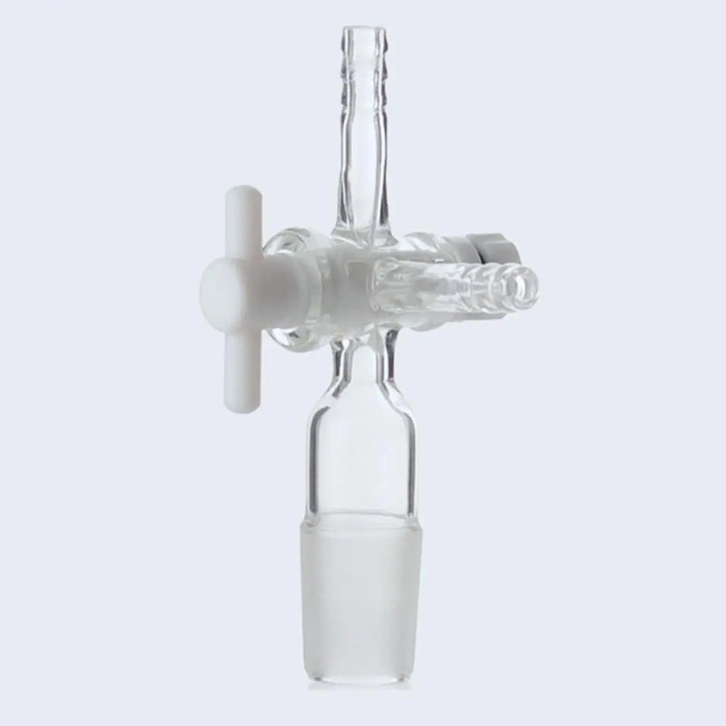 14/23 19/26 24/29 29/32 #34 #40 Borosilicate Glass 3 Ways Tee Vacuum Adapter With PTFE Stopcock