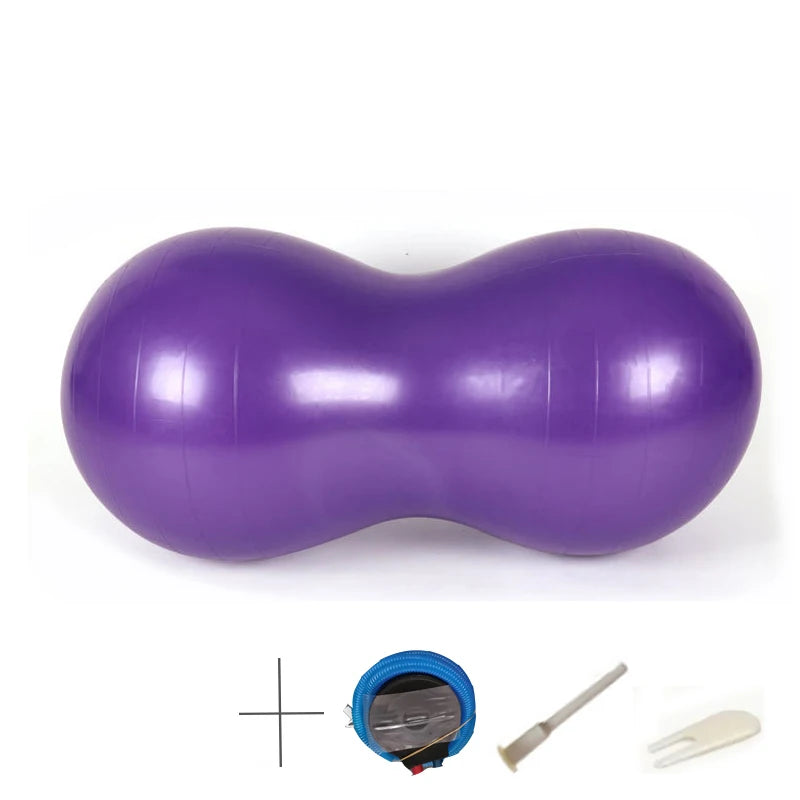 NZ Stock 90*45cm Anti-Burst Peanut Yoga Ball  Sports Gym Yoga Pilates Trainning with Pump