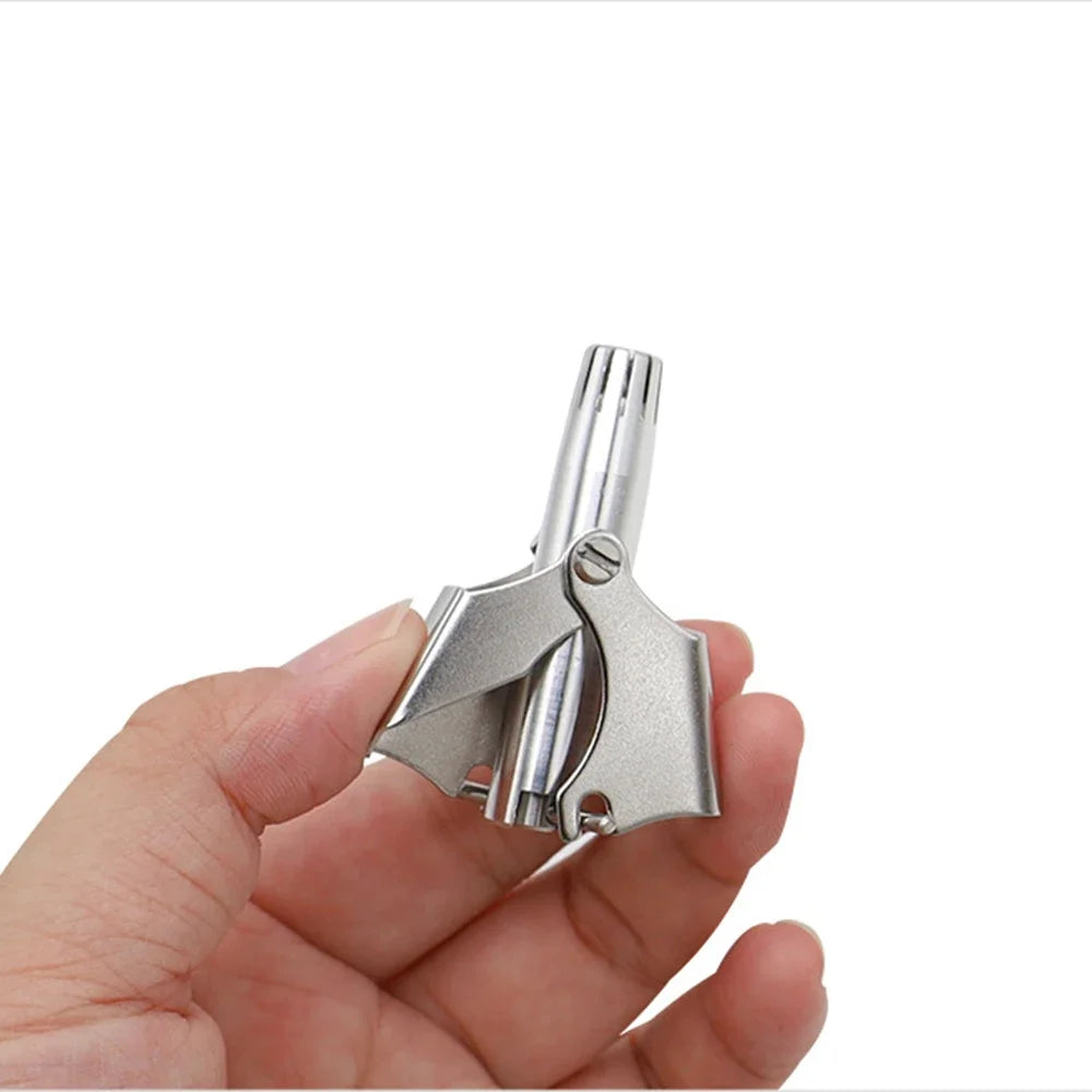Nose Hair Trimmer For Men And Women Stainless Steel Manual Nose Hair Razor No Noise Washable Nose Hair Trimmer Manual Shaver - KiwisLove
