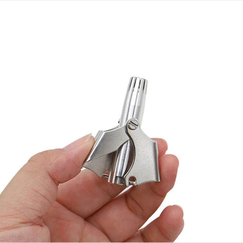 Nose Hair Trimmer For Men And Women Stainless Steel Manual Nose Hair Razor No Noise Washable Nose Hair Trimmer Manual Shaver - KiwisLove