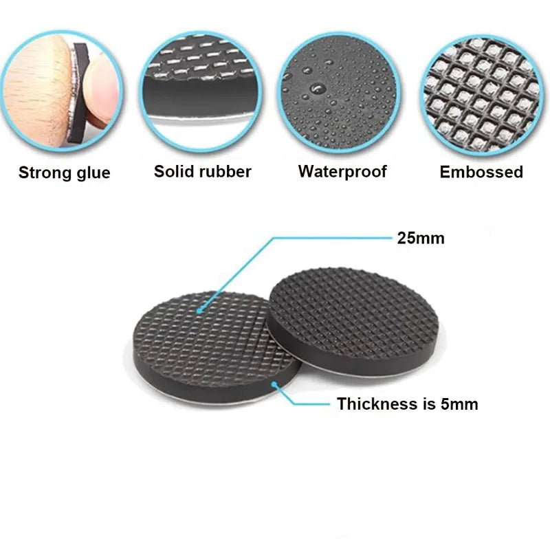 Table Leg Protectors, Anti-Scratch Leg Pads, Rubber Anti slip Chair Leg Pads, Silent Stickers, Furniture Accessories