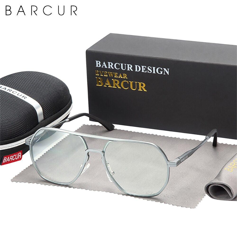 BARCUR Brand Design Men Pilot Anti Blue Ray Women Glasses Computer Glass Optical Eye Gaming Reading UV Blocking - KiwisLove