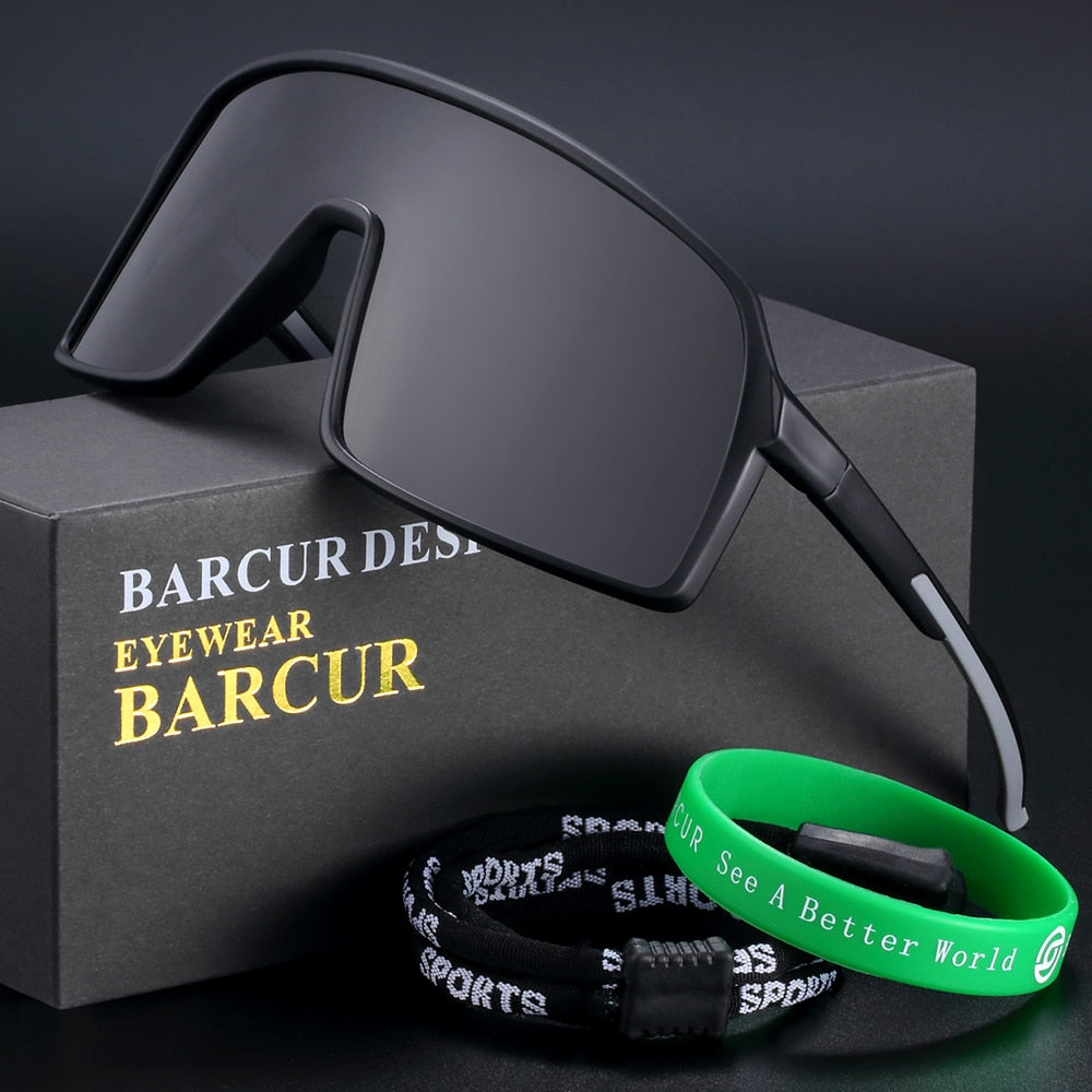 BARCUR P-Ride Outdoor Polarized Sports Sunglasses Photochromic MTB Mens Sunglasses Road Eyewear Women UV400  Googles - KiwisLove