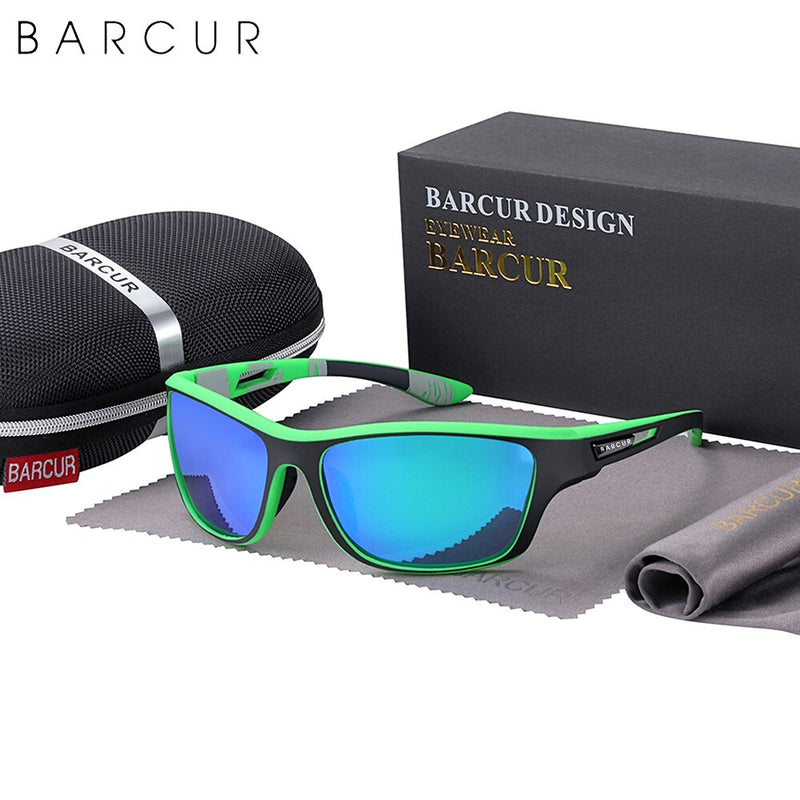 BARCUR Sport TR90 Sunglasses Driving Men Polarized Women Sun Glasses Fashion Glasses UV400 - KiwisLove