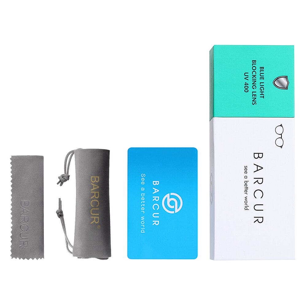 BARCUR Chlidren TR90 Blue Light Blocking Glasses Fashion Child Computer Glass Optical Eye Gaming Eyeglass UV Blocking - KiwisLove