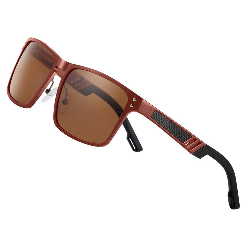 BARCUR Aluminium Magnesium Sunglasses Square Men Sunglasses Polarized Male Sun glasses Women  Sport Eyewear Oculos de sol - KiwisLove