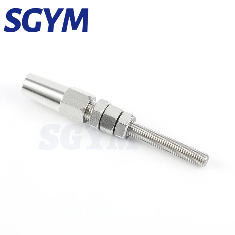4PCS  3/4/5mm Wire Rope T316 Swageless Thread Stud End Fitting for Cable Railing Quick Installation Marine Grade