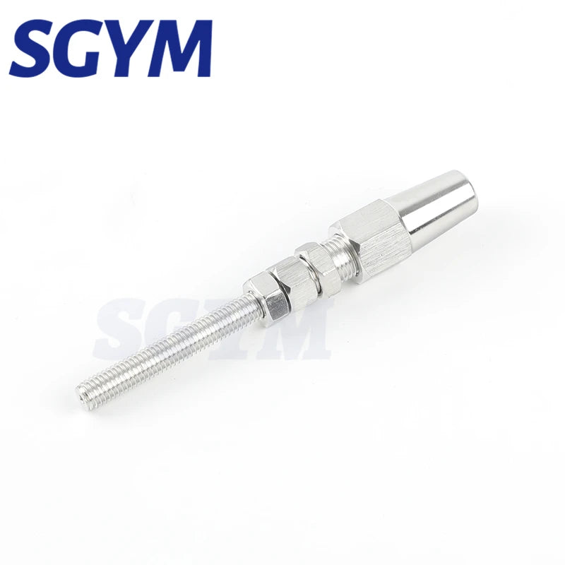 4PCS  3/4/5mm Wire Rope T316 Swageless Thread Stud End Fitting for Cable Railing Quick Installation Marine Grade