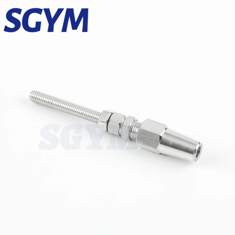 4PCS  3/4/5mm Wire Rope T316 Swageless Thread Stud End Fitting for Cable Railing Quick Installation Marine Grade