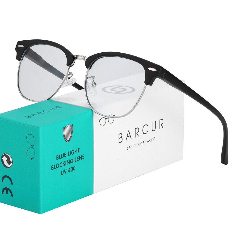 BARCUR Chlidren TR90 Blue Light Blocking Glasses Fashion Child Computer Glass Optical Eye Gaming Eyeglass UV Blocking - KiwisLove