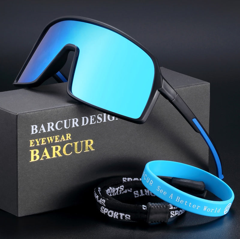 BARCUR P-Ride Outdoor Polarized Sports Sunglasses Photochromic MTB Mens Sunglasses Road Eyewear Women UV400  Googles - KiwisLove