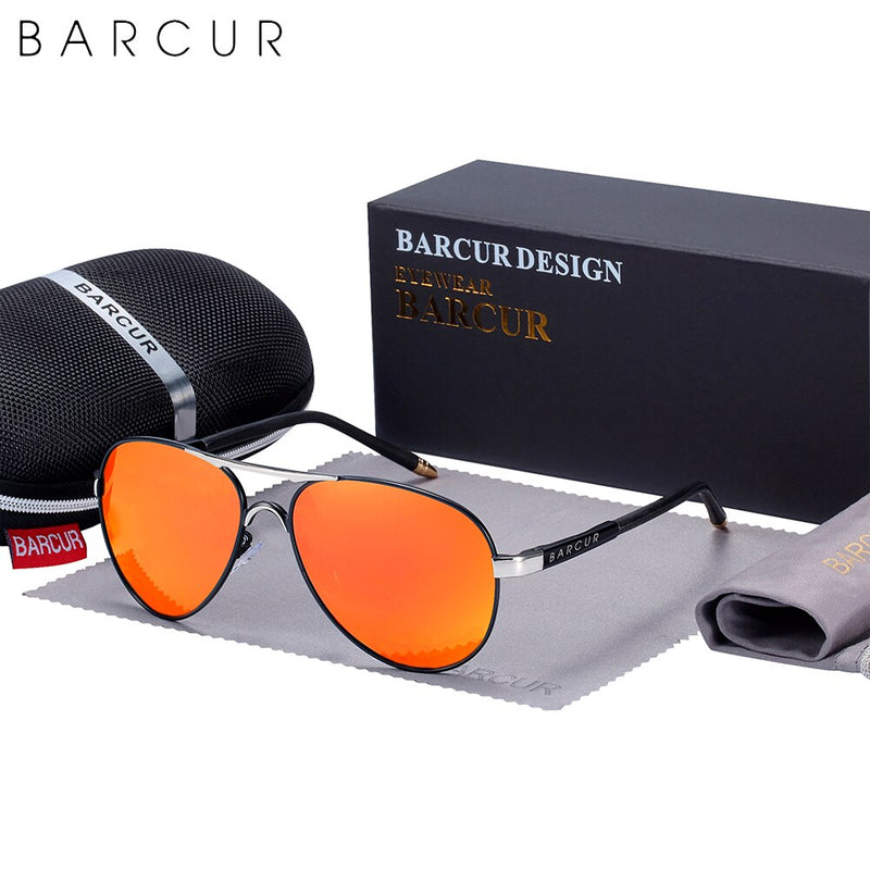 BARCUR Classic Pilot Men Sunglasses Polarized Women Sun Glasses Eyewear Gafas De Sol Shades - KiwisLove