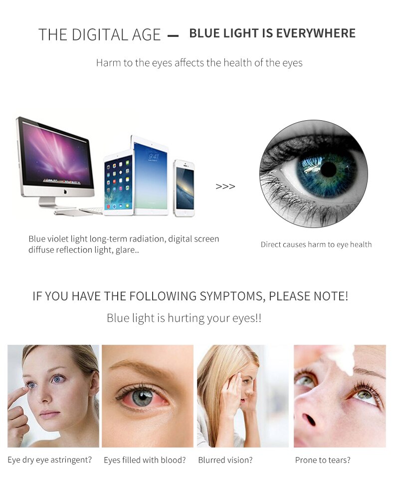 BARCUR Brand Design Men Pilot Anti Blue Ray Women Glasses Computer Glass Optical Eye Gaming Reading UV Blocking - KiwisLove