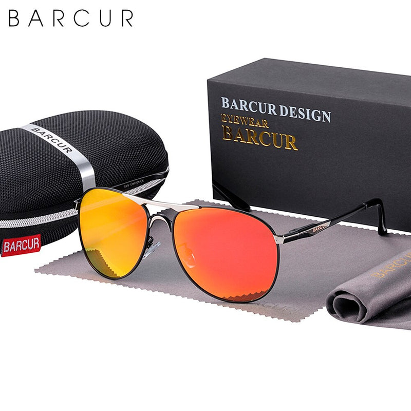 BARCUR Brand Design Sunglasses High Quality Men Polarized Sun Glasses Driving Mens Sun Glasses UV400 - KiwisLove