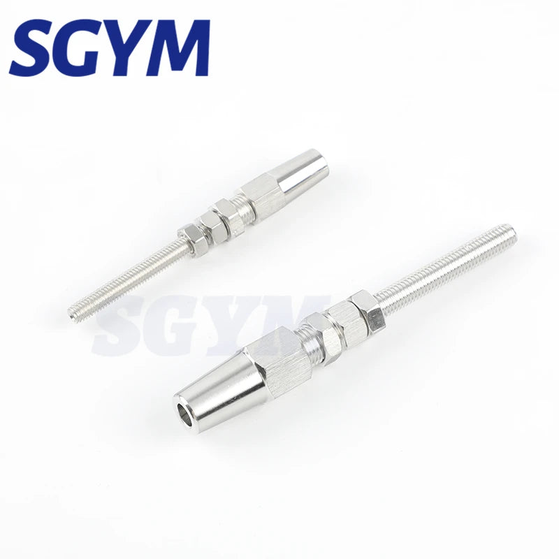 4PCS  3/4/5mm Wire Rope T316 Swageless Thread Stud End Fitting for Cable Railing Quick Installation Marine Grade