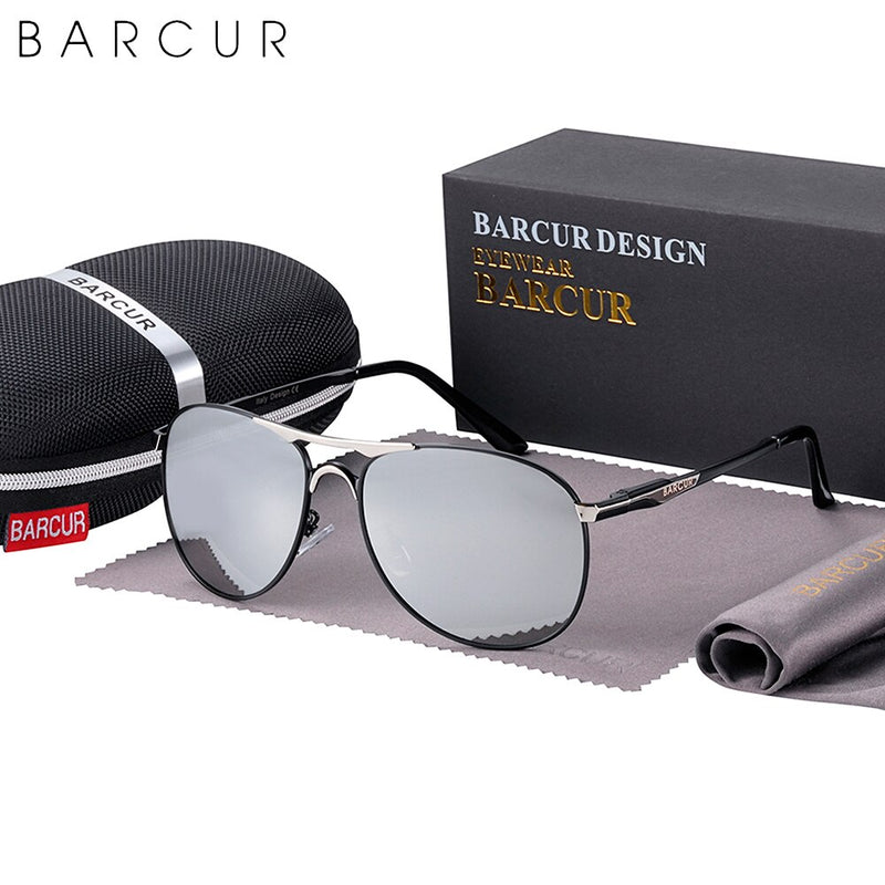 BARCUR Brand Design Sunglasses High Quality Men Polarized Sun Glasses Driving Mens Sun Glasses UV400 - KiwisLove