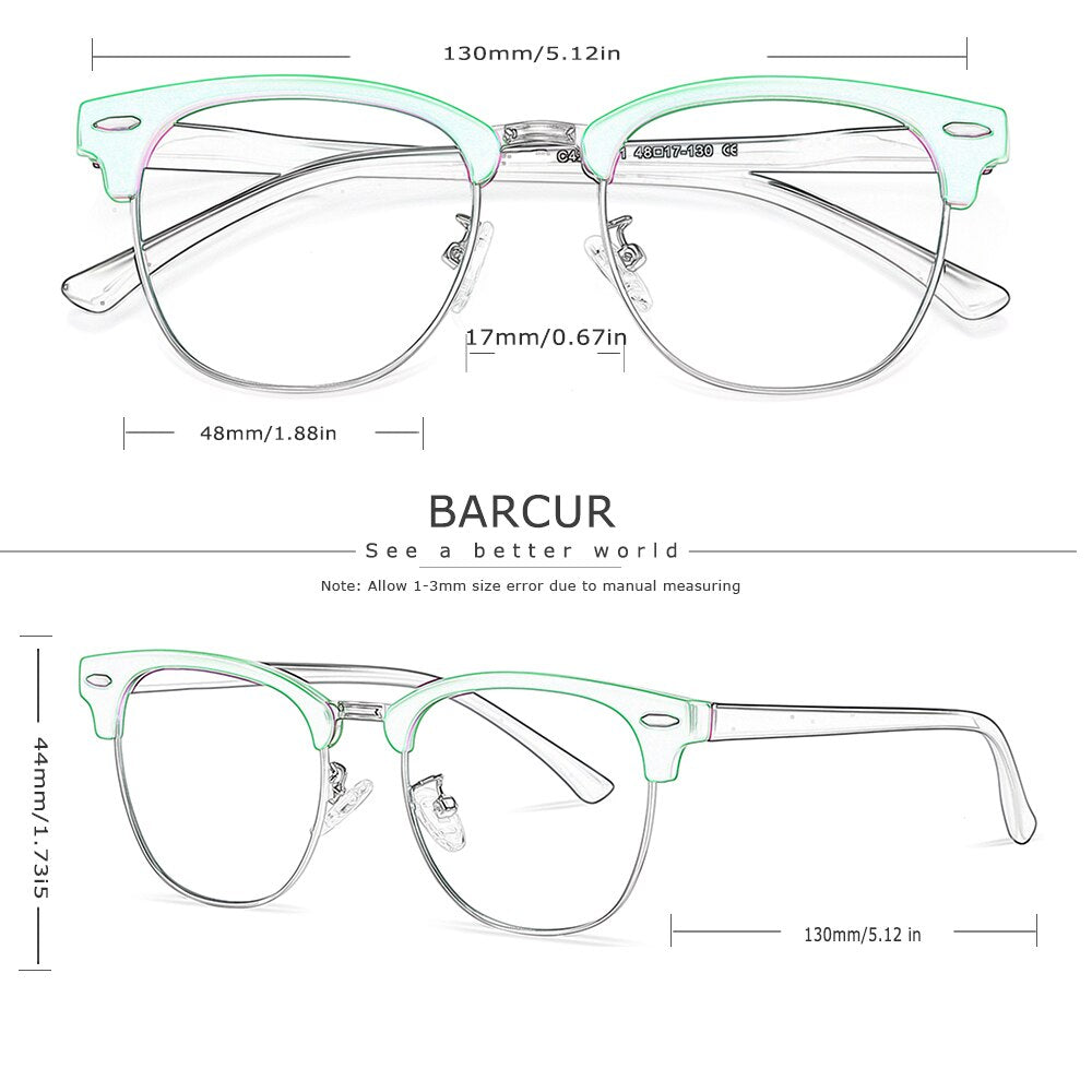 BARCUR Chlidren TR90 Blue Light Blocking Glasses Fashion Child Computer Glass Optical Eye Gaming Eyeglass UV Blocking - KiwisLove