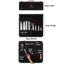 NZ Stock 17 Pocket WESSELECO Chef Knife Roll Bag – Durable Oxford Cloth Carry Case