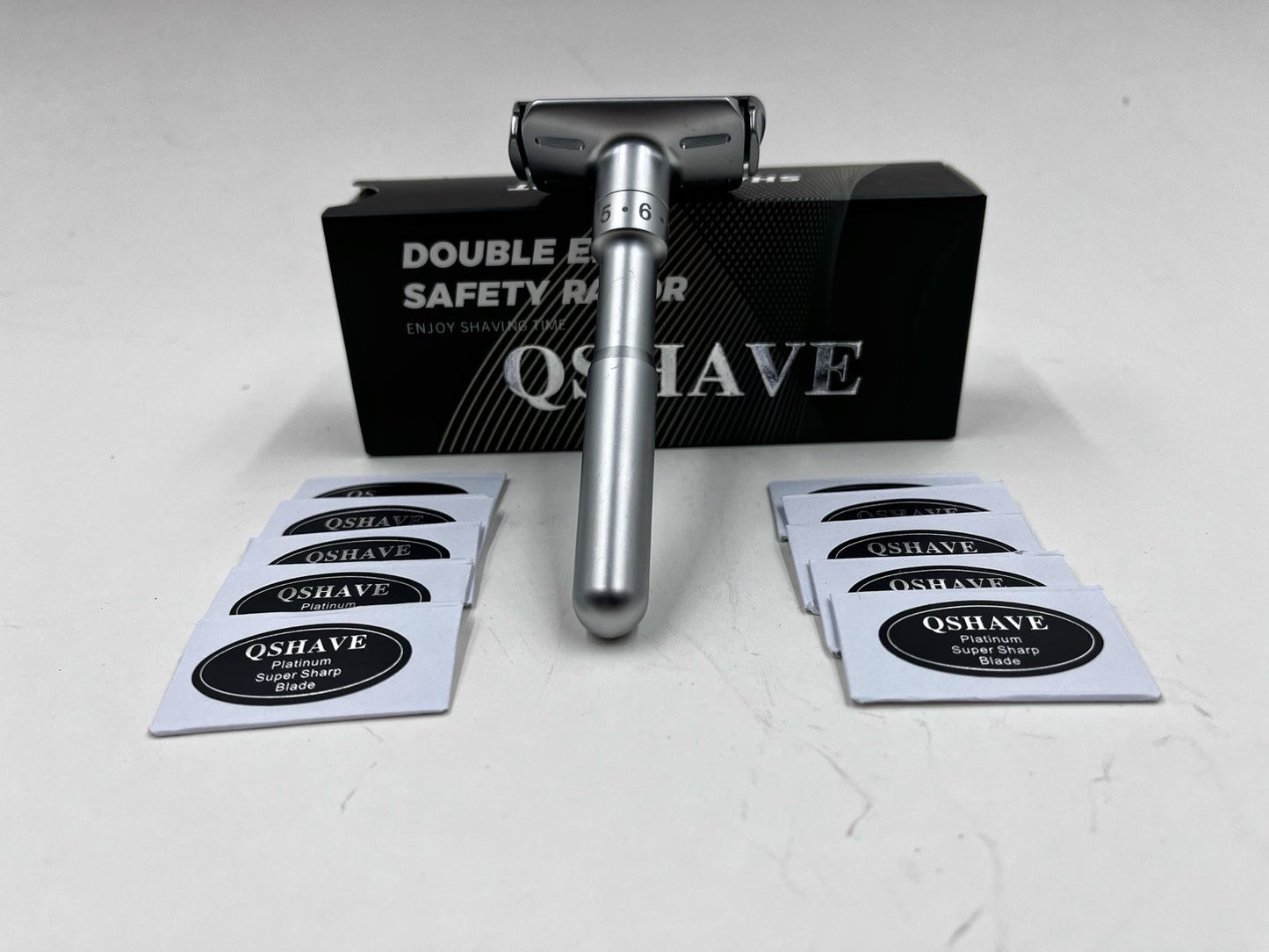 NZ Stock QShave  Holder + Razor + Disposal Case + 10 Blades Luxurious  Kit - KiwisLove