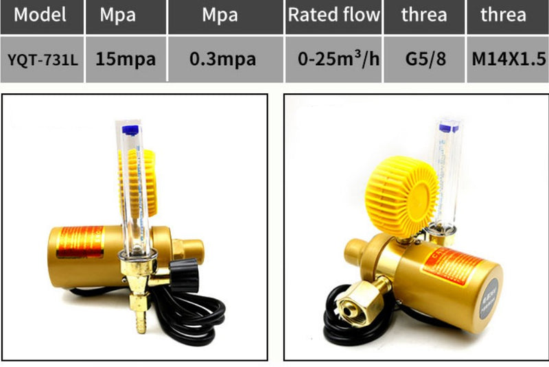 CO2 Regulators Welding Accessories carbon dioxide  Pressure Gauges Regulating For Welding Equipment - KiwisLove