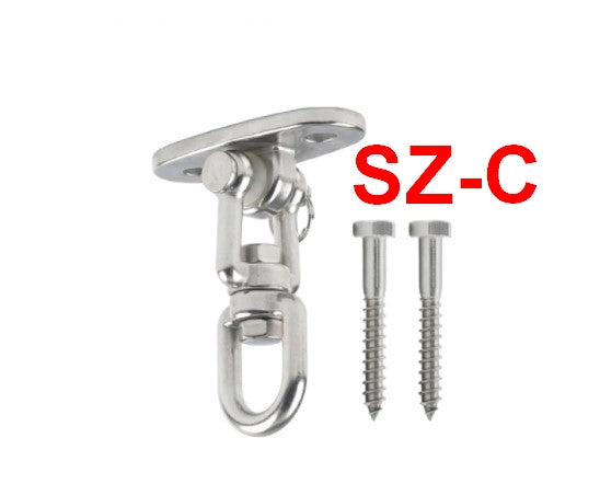 SUS304 Rotary Swing Fixed Plate Heavy Duty Swing Hangers Sets Yoga Hanging Chair - KiwisLove