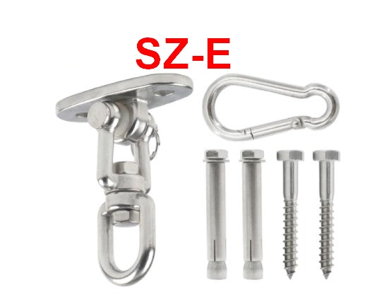 SUS304 Rotary Swing Fixed Plate Heavy Duty Swing Hangers Sets Yoga Hanging Chair - KiwisLove