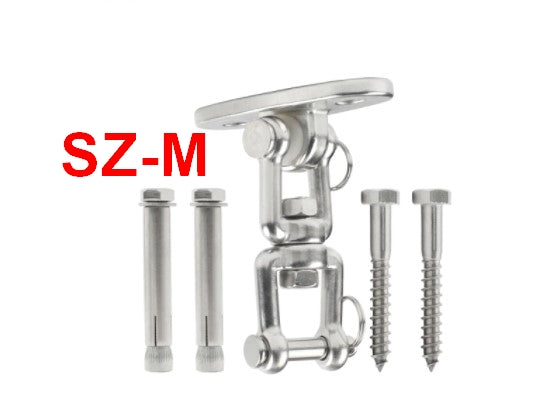 SUS304 Rotary Swing Fixed Plate Heavy Duty Swing Hangers Sets Yoga Hanging Chair - KiwisLove