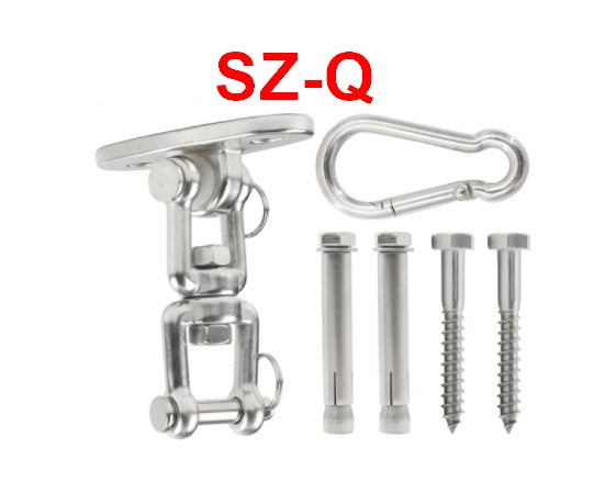 SUS304 Rotary Swing Fixed Plate Heavy Duty Swing Hangers Sets Yoga Hanging Chair - KiwisLove