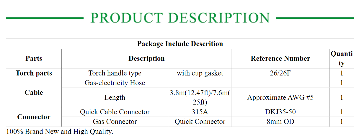 WP26 TIG Torch Gas-Electric Integrated Red Hose Cable - KiwisLove