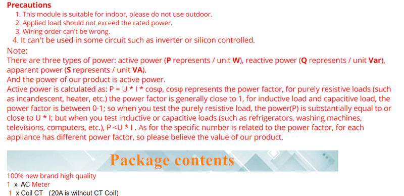 Digital Voltmeter Ammeter Power Energy Tester Current Voltage Meter Power Wattmeter - KiwisLove