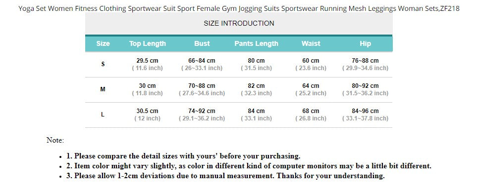 Yoga Set Women Fitness Sportwear Suit Sport Female Gym Running Leggings Top Pants - KiwisLove