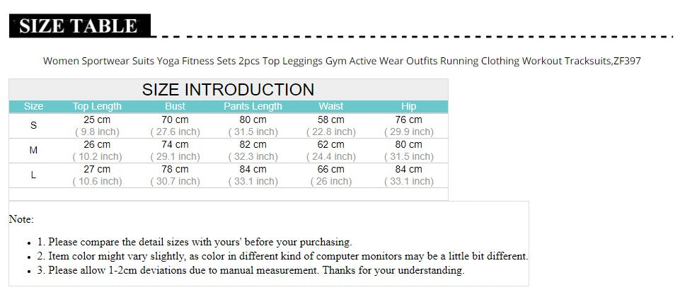 Women Yoga Fitness Set Top Leggings Gym Active Wear Outfits Running Clothing Workout - KiwisLove