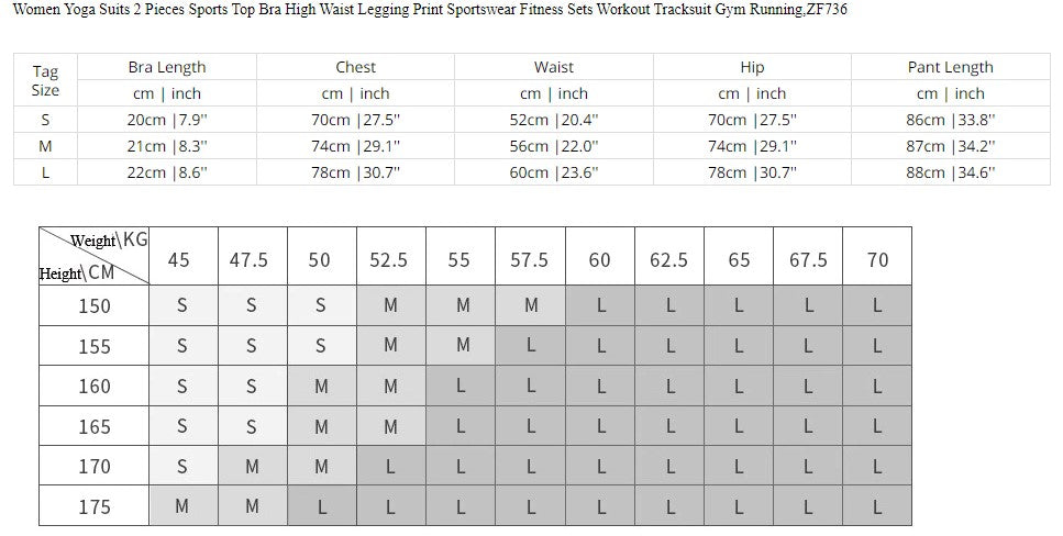 Women Yoga Top Bra High Waist Legging Fitness Sets Workout Tracksuit Gym Running - KiwisLove