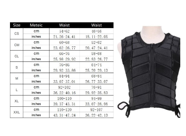 Adult Kids  EVA Padded Damping Vest Horse Riding Armor Equestrian - KiwisLove